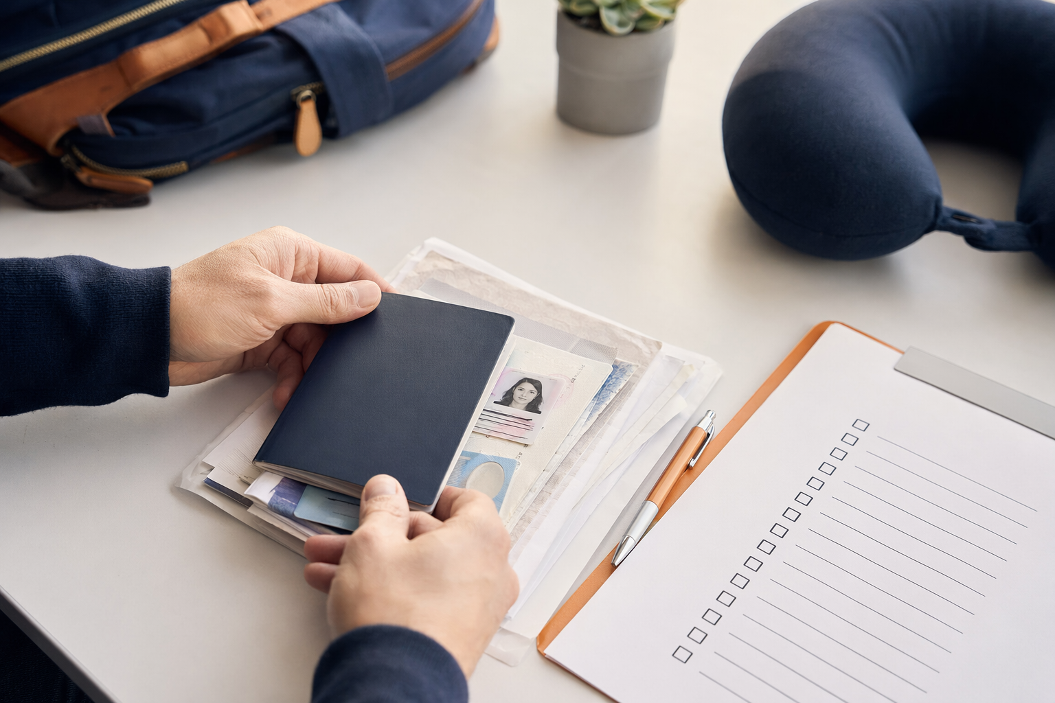 Illustration explaining Documents you need for a passport