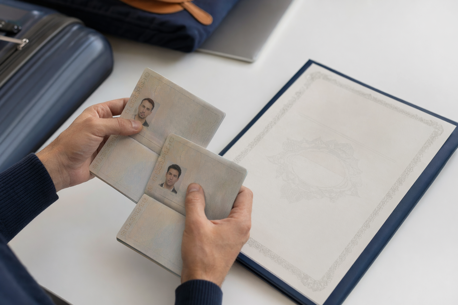 Illustration explaining Change the name on your passport